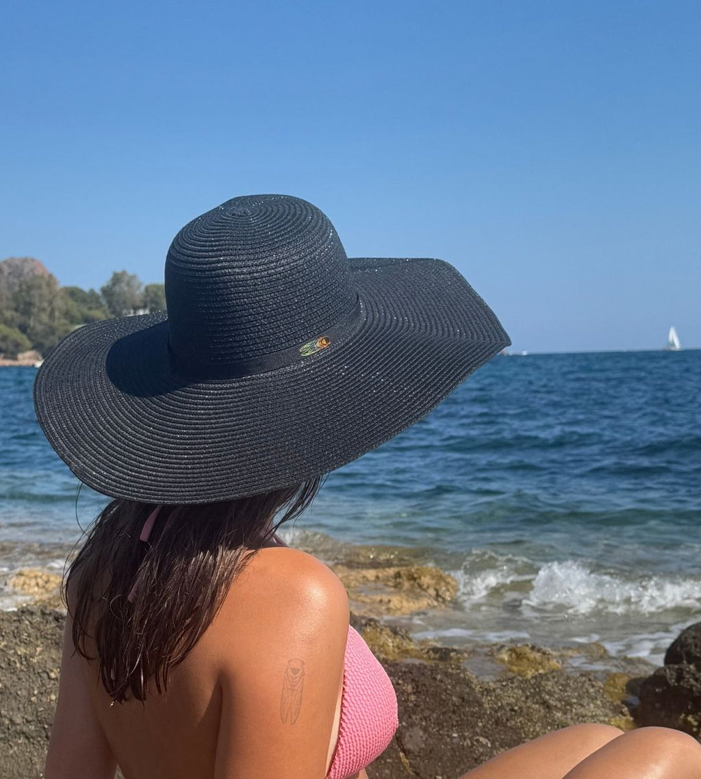 Chapeau de paille - Riviera noir