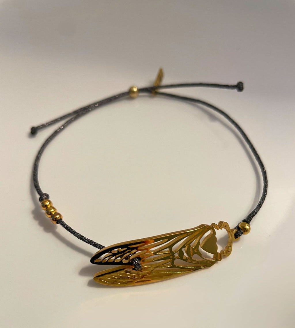 Bracelet cordon pailleté - Cigal'z