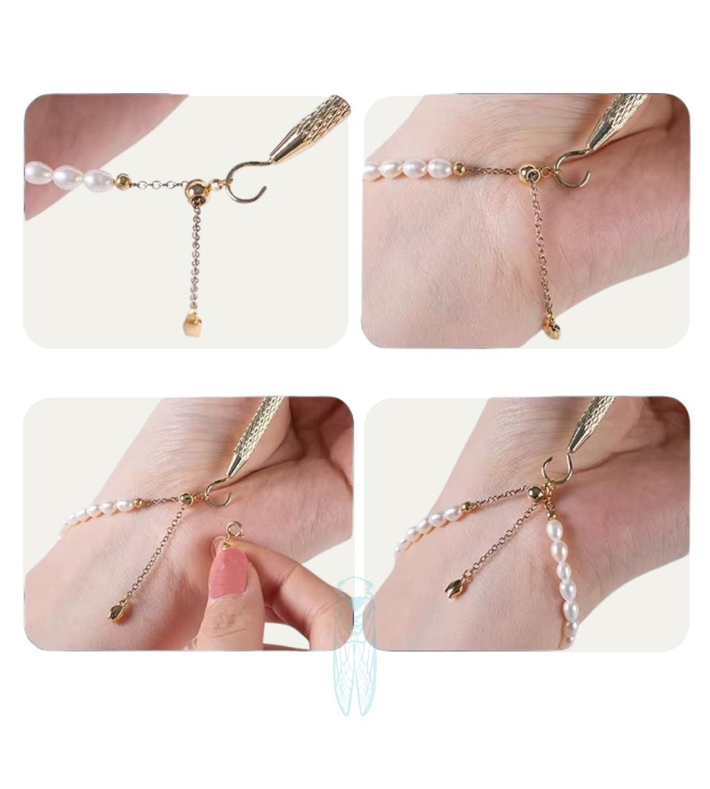 Crochet aide attache bracelets